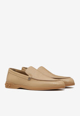 Valentino Leisure Flows Leather Loafers 3Y2S0H20XPJ MXG Beige