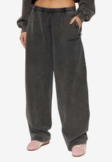 Straight-Leg Faded Track Pants