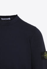 Compass Patch Ribbed Sweater