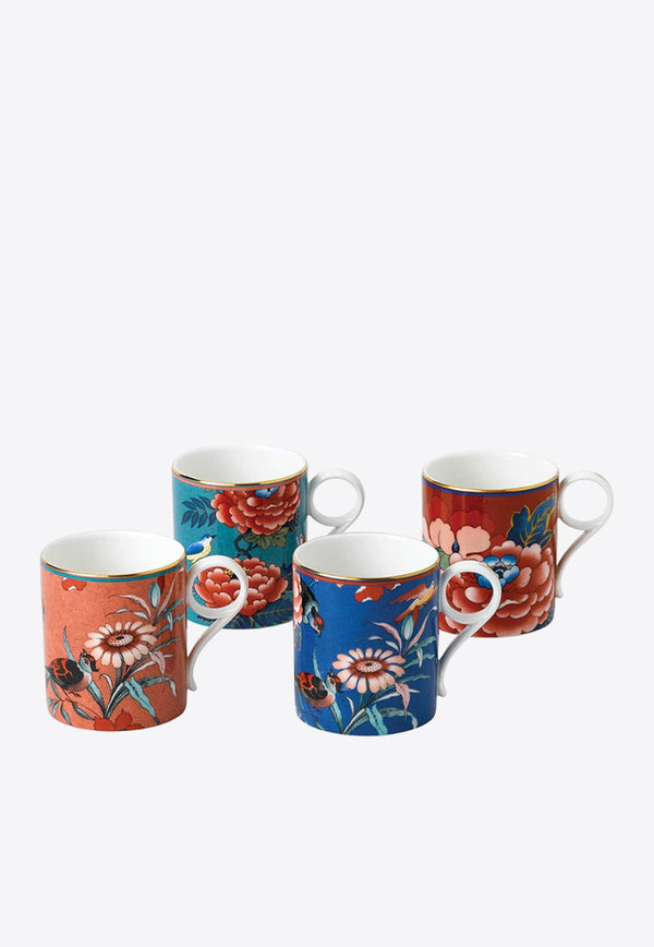 Wedgwood Paeonia Blush Small Mugs - Set of 4 40035103 Multicolor