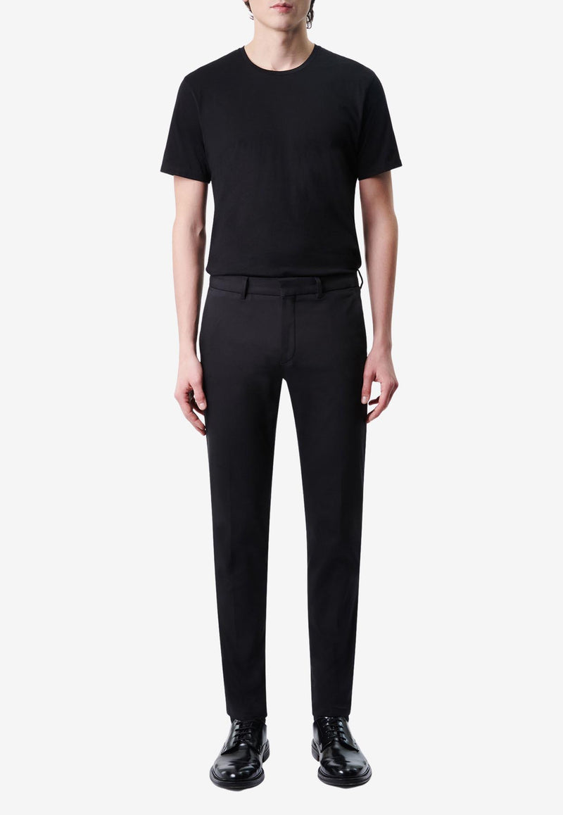 DRYKORN Slim-Fit Satin Tailored Pants Black 40427-888_BLACK