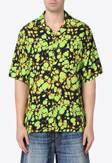Martine Rose Abstract Print Bowling Shirt Green 404WS24416VI/Q_MARTI-GRN