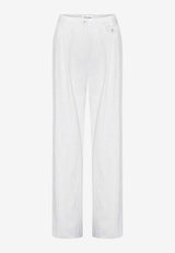 Anna Quan Nico Tailored Jacquard Pants White 406.JCDWHITE