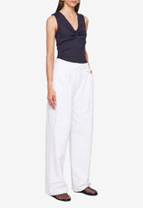 Anna Quan Nico Tailored Jacquard Pants White 406.JCDWHITE