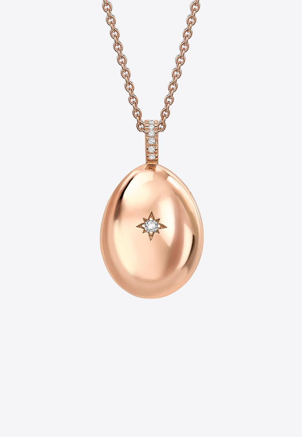 Fabergé Essence I Love You Egg Pendant Necklace in 18-karat Rose Gold Rose Gold 409FP745