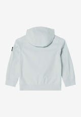 Stone Island Junior Boys Compass Patch Windbreaker Jacket Light Blue 4100002-CS0A22_STONE-V0041