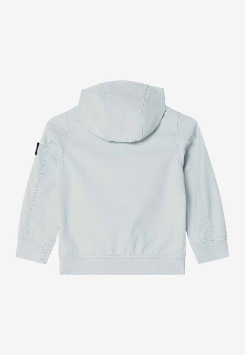 Stone Island Junior Boys Compass Patch Windbreaker Jacket Light Blue 4100002-CS0A22_STONE-V0041