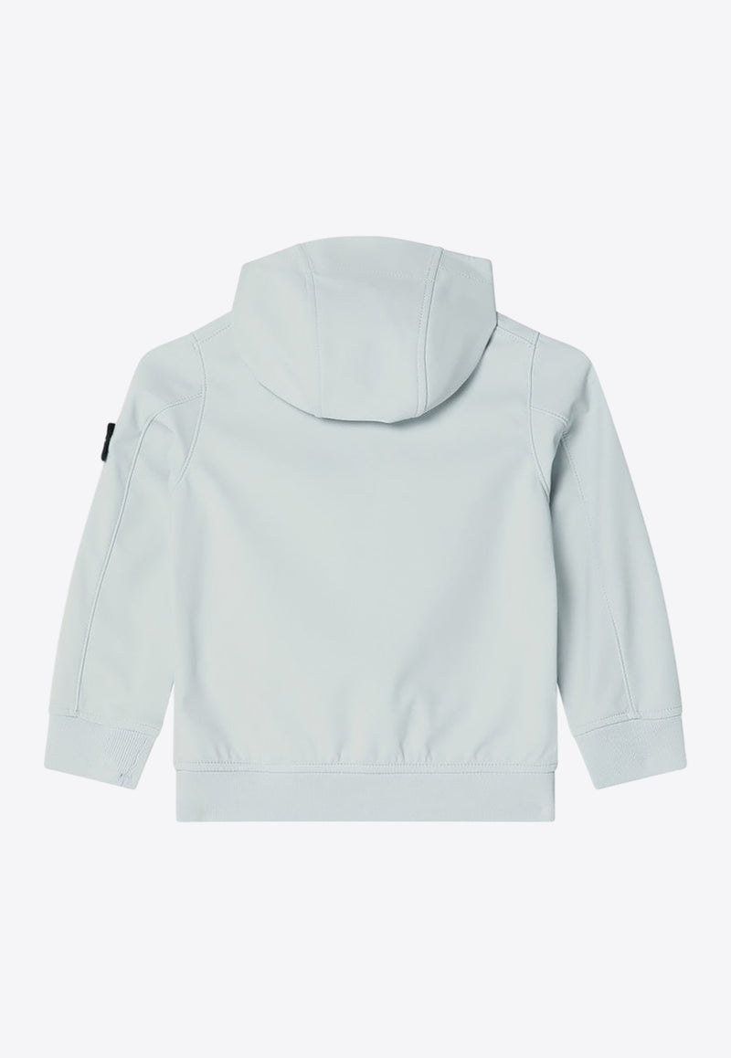 Stone Island Junior Boys Compass Patch Windbreaker Jacket Light Blue 4100002S0A22/Q_STONE-V0041