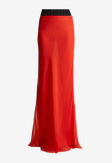 Khaite Mauva Floor-Length Skirt 4118337RED