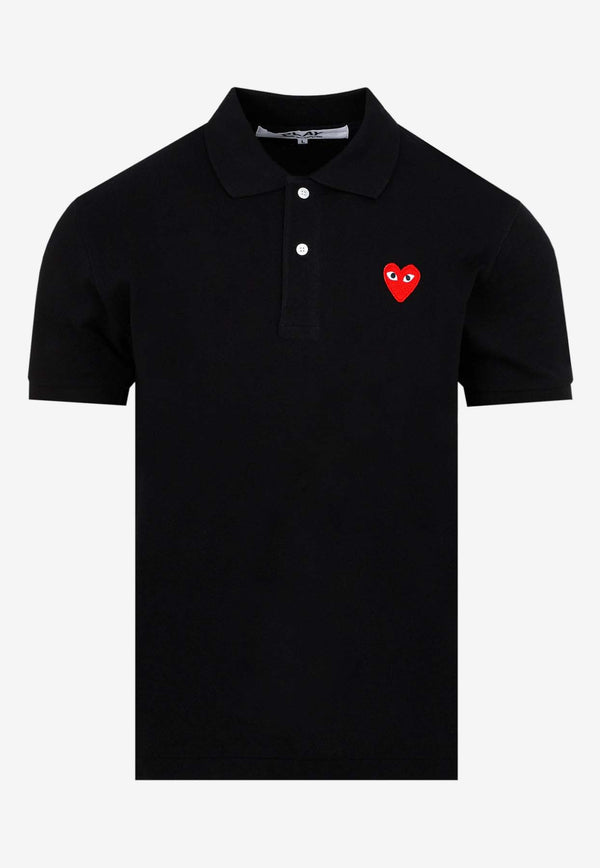 Embroidered Heart Polo T-shirt