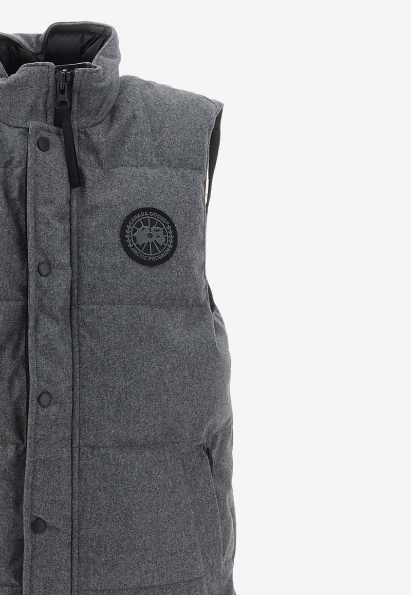 Canada Goose Garson Logo Patch Padded Vest Gray 4151M1_000_1551