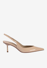 Le Silla Vivienne 60 Slingback Pumps Beige 4206D060BXPPGSL 24A