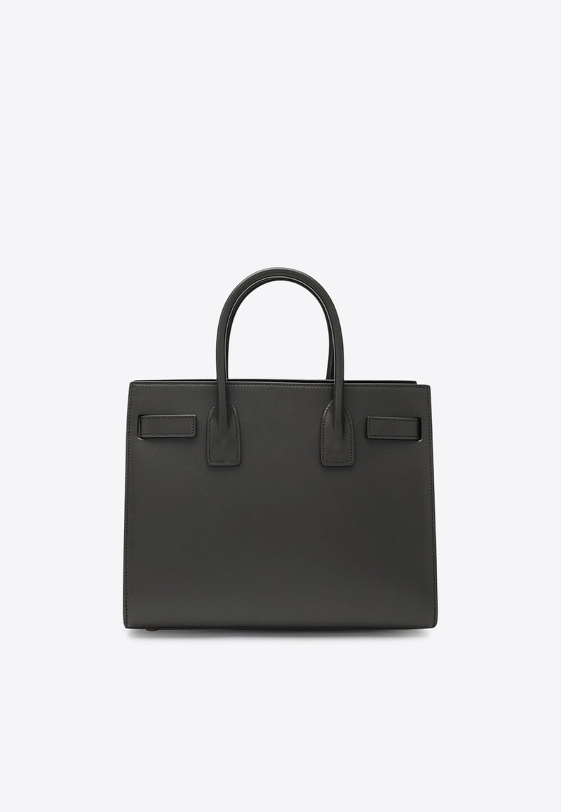 Saint Laurent Baby Sac De Jour Leather Top Handle Bag Gray 42186302G9W/R_YSL-1997