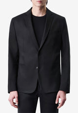 DRYKORN Single-Breasted Slim Satin Blazer  Black 42298-888_BLACK