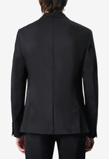 DRYKORN Single-Breasted Slim Satin Blazer  Black 42298-888_BLACK