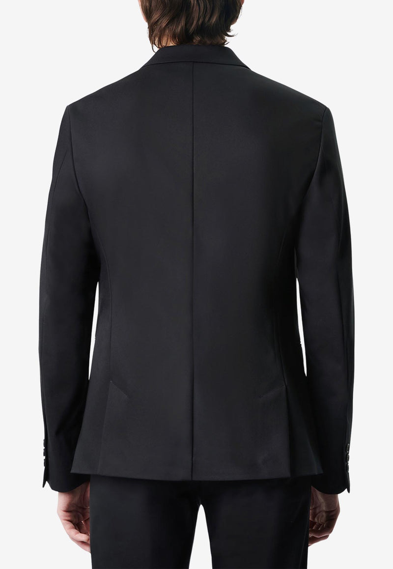 DRYKORN Single-Breasted Slim Satin Blazer  Black 42298-888_BLACK