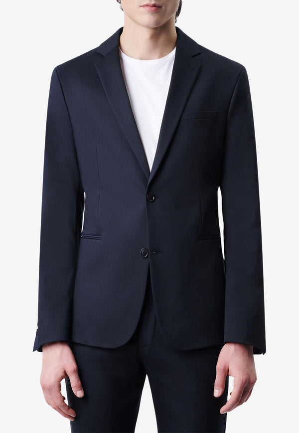 DRYKORN Single-Breasted Slim Satin Blazer  Navy 42298-888_NAVY