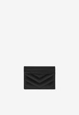 Saint Laurent Cassandre Quilted Leather Cardholder Black 423291BOW01/R_YSL-1000
