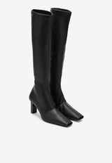 Courrèges AC Charm 70 Nappa Leather Knee-High Boots Black 423SBT012PL0128/N_COURR-9999