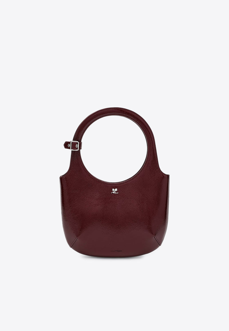 Courrèges Holy Naplak Leather Top Handle Bag Burgundy 424GSA102CR0043/P_COURR-4031