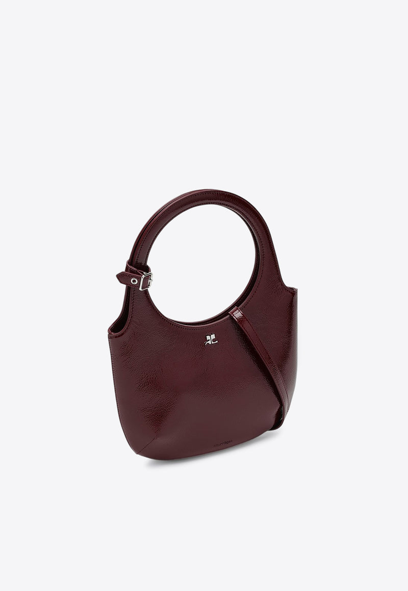 Courrèges Holy Naplak Leather Top Handle Bag Burgundy 424GSA102CR0043/P_COURR-4031