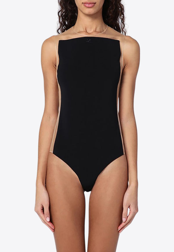 Courrèges Illusion Paneled Bodysuit Black 424JBD112PL0159/P_COURR-B099