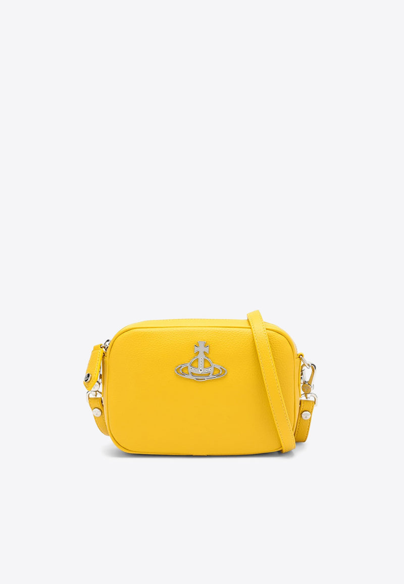 Vivienne Westwood Anna Faux Leather Crossbody Bag Yellow 43030036S000D-PF/O_VIVWE-E406