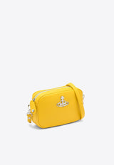 Vivienne Westwood Anna Faux Leather Crossbody Bag Yellow 43030036S000D-PF/O_VIVWE-E406