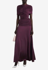Ruched Jersey Maxi Dress