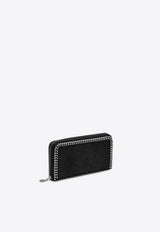 Stella McCartney Falabella Zip-Around Continental Wallet Black 434750W9132/P_STELL-1000