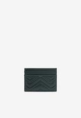 Gucci Double G Quilted Leather Cardholder Black 443127AAFAX/S_GUC-3020