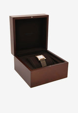 Medium Heure H 30mm Watch in Shiny Alligator Single Tour Strap with Diamond-Set Rose Gold Case