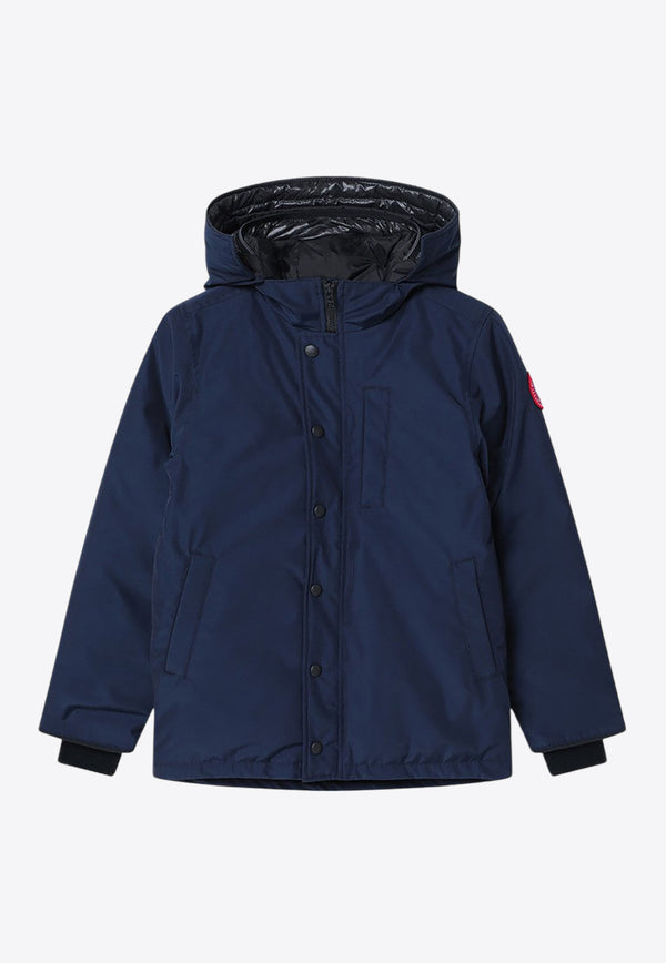 Canada Goose Kids Boys Logan Padded Parka Blue 4557YNY/P_CANAD-63