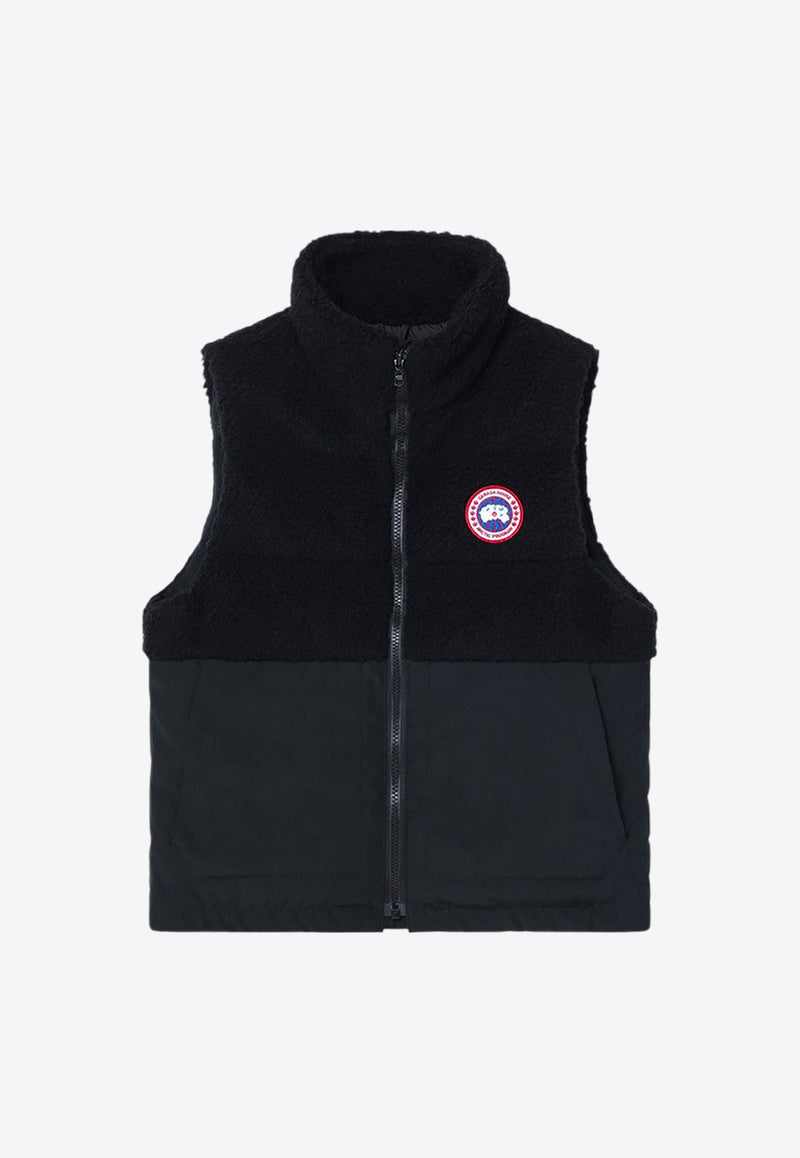 Canada Goose Kids Boys Elora Zip-Up Vest Black 4580YNY/P_CANAD-61