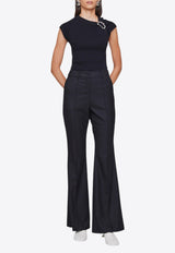 Anna Quan Jaida High-Rise Flared Pants Black 45.44.BSTBLACK