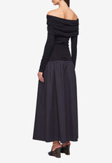 Anna Quan Morgan Off-Shoulder Maxi Dress Black 45.63.NO/SHDBLACK