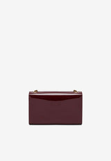 Saint Laurent Small Kate Patent Leather Crossbody Bag Bordeaux 469390B870W/P_YSL-6259