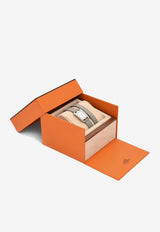 ساعة كيب كود 31 مم صغيرة من جلد التمساح المطلي بدورة لف مزدوجة