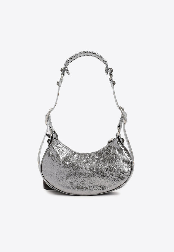 XS Le Cagole Shoulder Bag in Metallic Leather