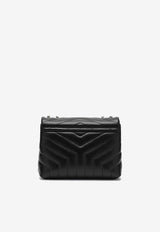 Saint Laurent Small Loulou Quilted Leather Shoulder Bag Black 494699DV726/P_YSL-1000