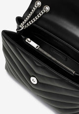 Saint Laurent Small Loulou Quilted Leather Shoulder Bag Black 494699DV726/P_YSL-1000