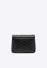 Saint Laurent Small Loulou Quilted Leather Shoulder Bag Black 494699DV727/P_YSL-1000