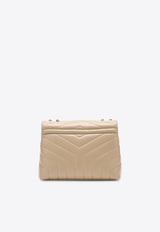 Saint Laurent Small Loulou Quilted Leather Shoulder Bag Beige 494699DV727/P_YSL-2721