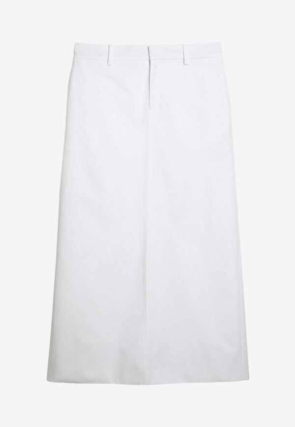 Valentino Straight Midi Skirt White 4B0RAB475DN/O_VALE-001