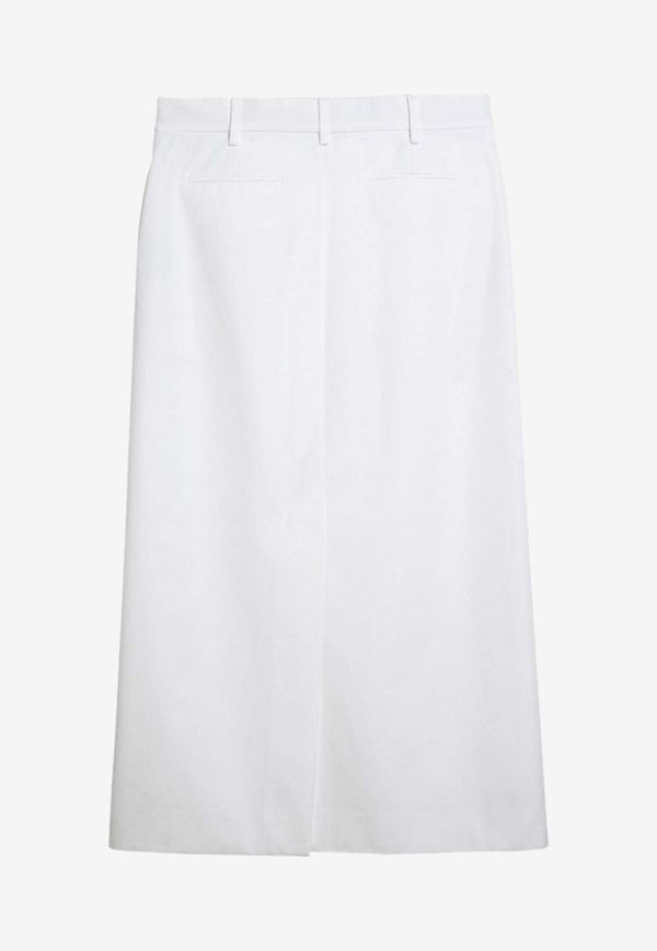 Valentino Straight Midi Skirt White 4B0RAB475DN/O_VALE-001