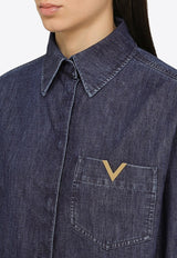 Valentino VLogo Denim Shirt 4B3DB02L7MR/O_VALE-558