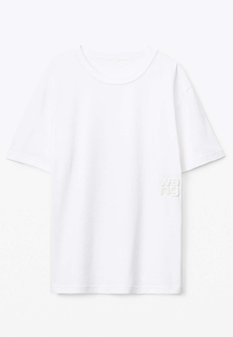 Alexander Wang Logo Short-Sleeved T-shirt 4CC3221357WHITE