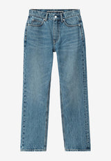 Alexander Wang Stovepipe Washed-Out Jeans Blue 4DC3234175BLUE