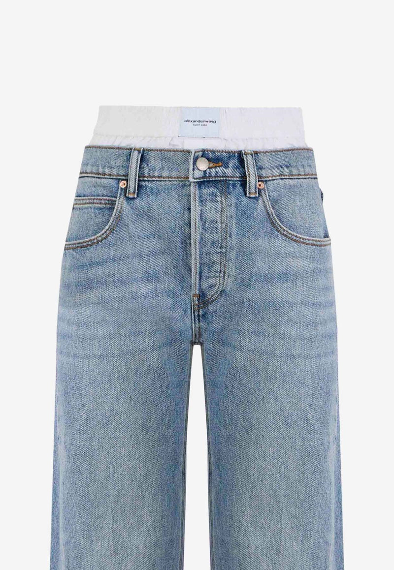 Alexander Wang Pre-Styled Boxer Straight Jeans 4DC3244402DENIM