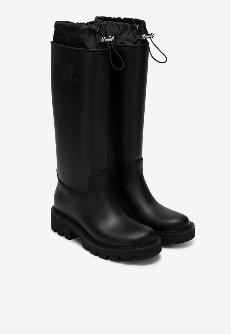 Moncler Kickstream Knee-High Rain Boots Black 4G000-70M4522/P_MONCL-999